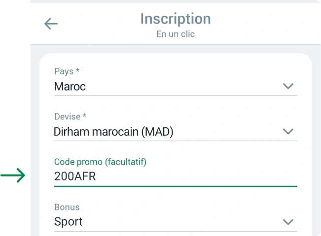 Comment s'inscrire Betwinner Apk Maroc